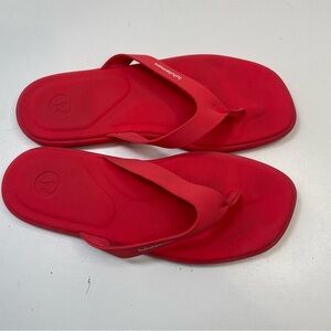 Lululemon Women's size 9 9.5 Restfeel Flip-Flop Pink Springs